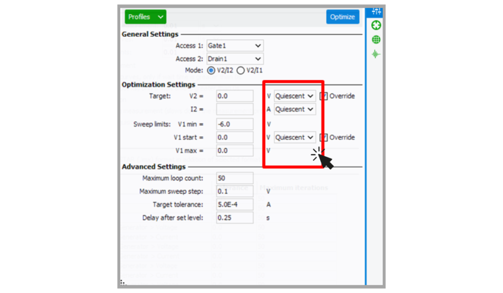 DUT Optimization 