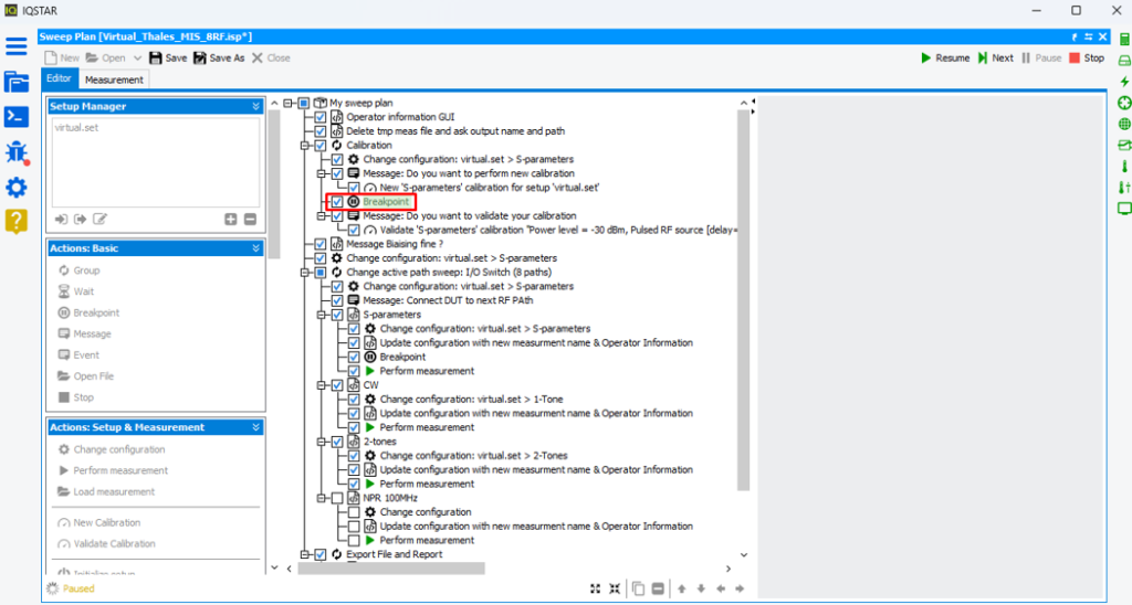 Sweep Plan Capabilities 