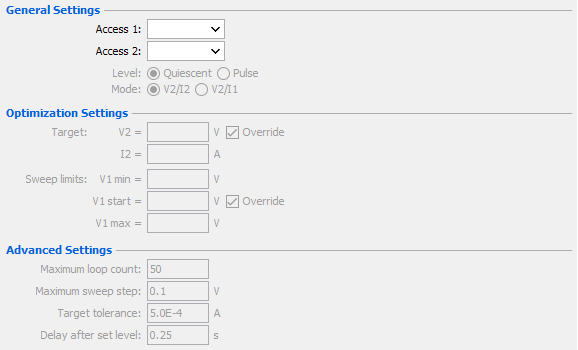 DUT optimization command action