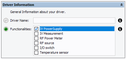Driver Information of Driver Wizard
