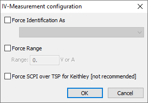 Driver options of Generic Multimeters