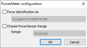 Driver options of Keysight Legacy Power Meters