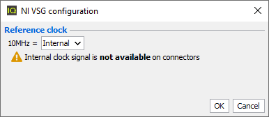 Driver options of National Instruments PXIe VST