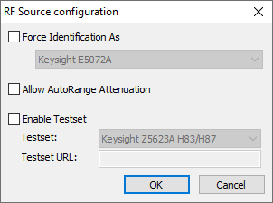 Driver options of Keysight ENA
