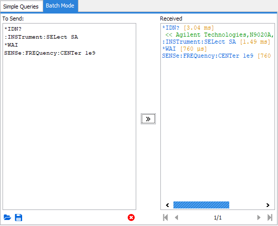 Communication tool: simple queries