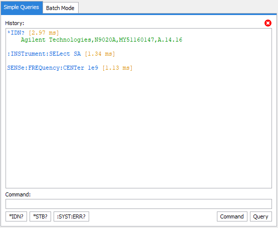 Communication tool: simple queries